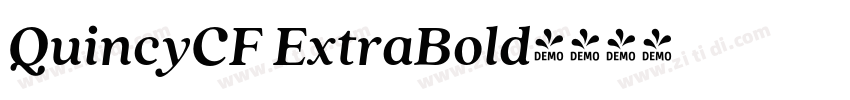 QuincyCF ExtraBold字体转换